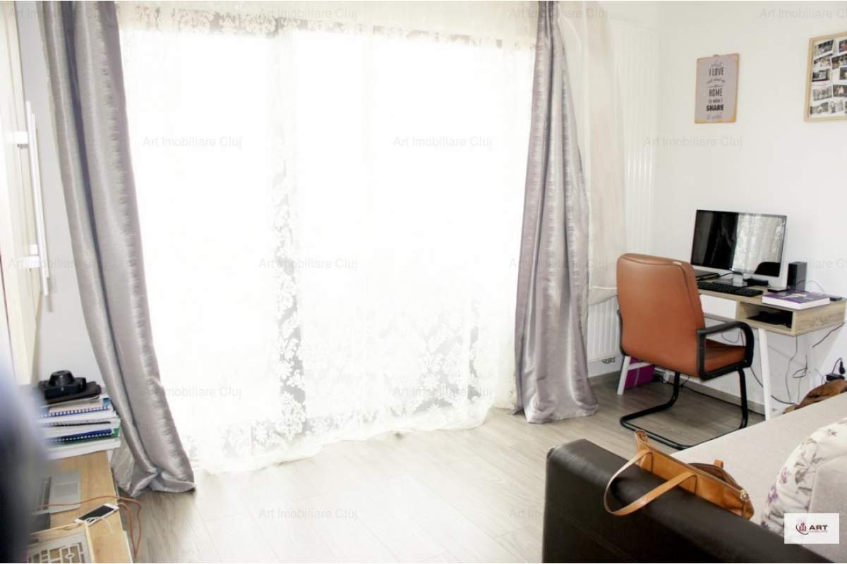  Apartament 1 camera, 40 mp, bloc nou, modern, cu garaj si terasa, in Marasti