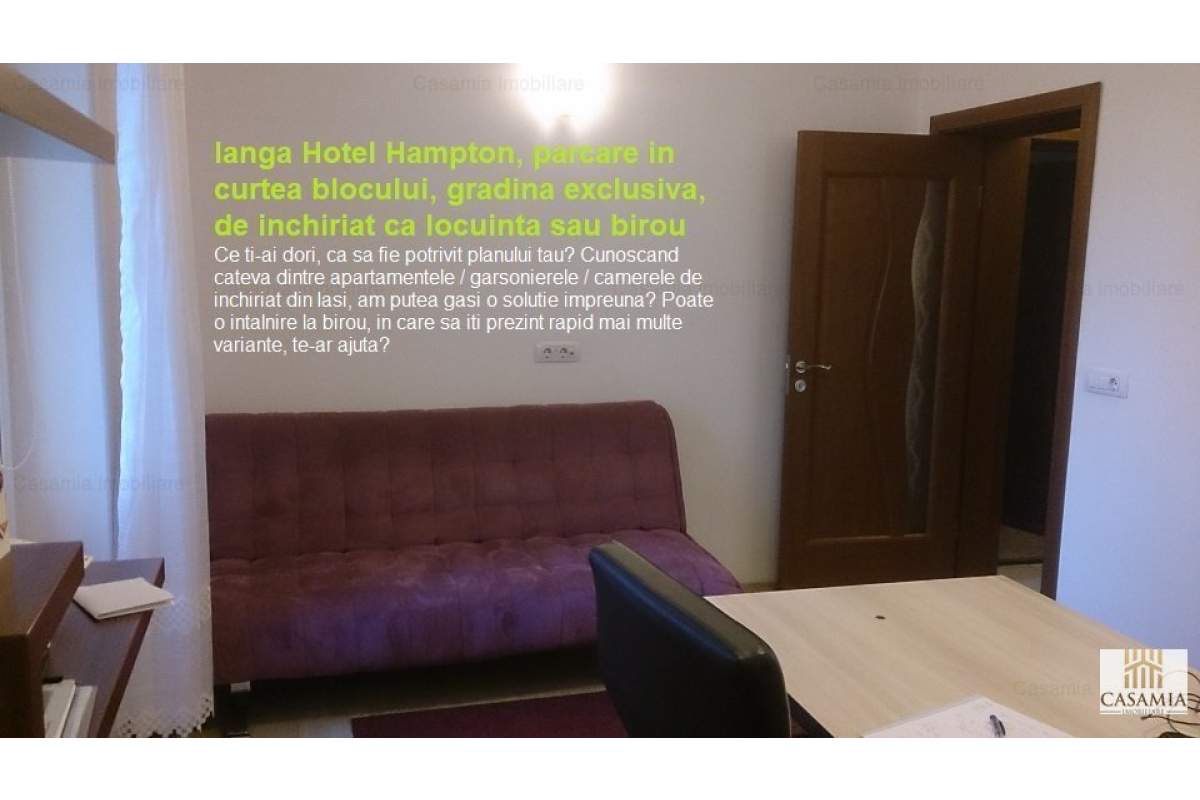 Apartament 2 camere, centru - langa Hotel Hampton, inchiriere, cod456