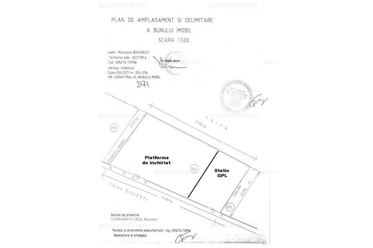  Calea Giulesti-platforma betonata de inchiriat